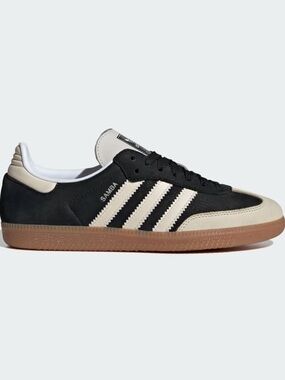 adidas Samba Black and Cream with Gum Sole